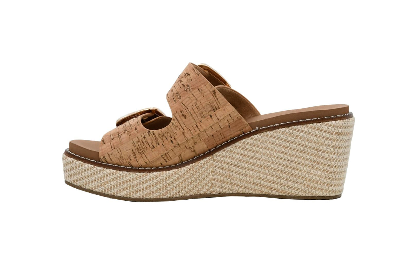 Corkys Footwear Womens 2.5-inch Manifest Wedge - Featuring Two Straps with Adjustable Buckles, Corkys Signature EVA Insoles for All-Day Comfort, and a Wrapped Outsole