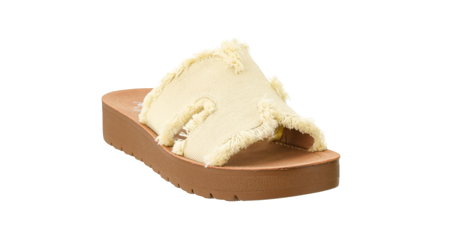 Corkys Footwear Hold Please 1-Inch Platform Sandals with Cushioned Foot-bed and Stylish 'H' Strap On Upper– Ultimate Comfort Meets Chic Design - Perfect For Everyday Wear
