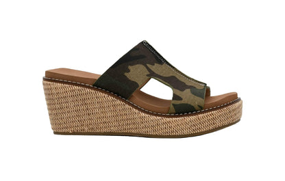 Corkys Footwear Kiss N Tell Slip-On Womens Wedges - Featuring Corkys Signature EVA Cushioned Insole for All-Day Wear, A Slip-In Design, and A Trendy 'H' Band Upper