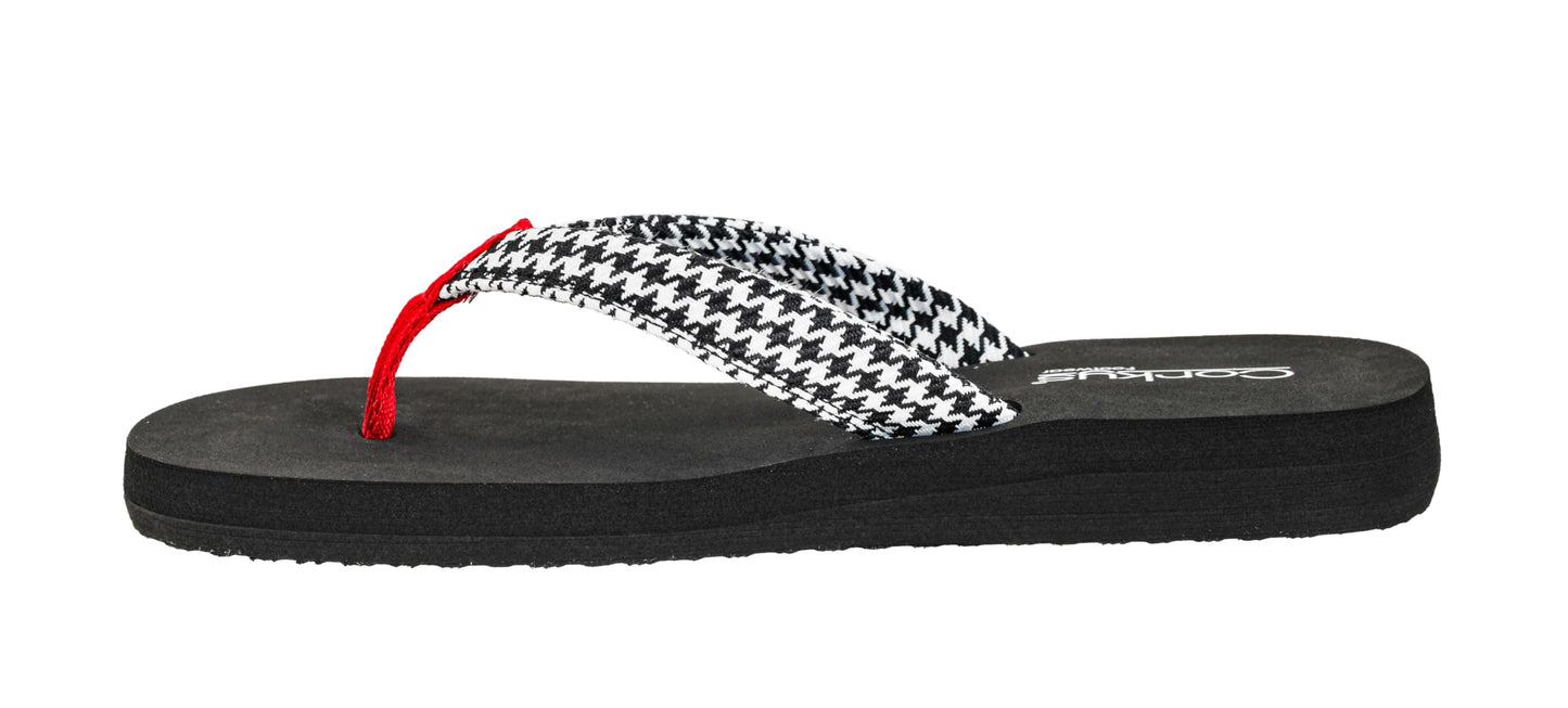 Corkys Footwear Womens Summer Plans Flip Flops - Featuring a Comfortable EVA Insole, A Traction Outsole, and Soft Faux Leather Straps - Comfortable and Lightweight