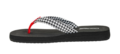 Corkys Footwear Womens Summer Plans Flip Flops - Featuring a Comfortable EVA Insole, A Traction Outsole, and Soft Faux Leather Straps - Comfortable and Lightweight