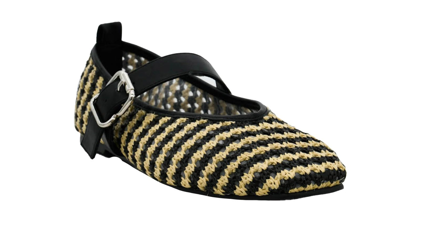 Corkys Footwear Hey Girl Women's Left Him On Read Mary Jane Flats – Featuring a Breathable Woven Upper, Hook and Loop Closure, and a Lightly Padded Insole