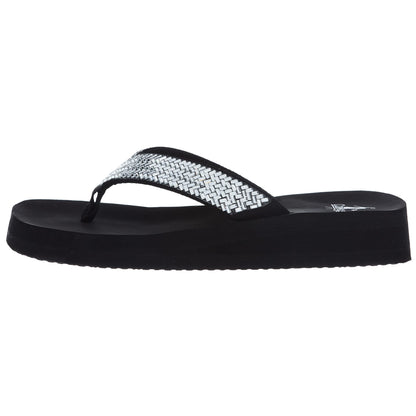 Corkys Footwear Women's Corky Donna Clear Jewels Clear Flip Flops 7 B