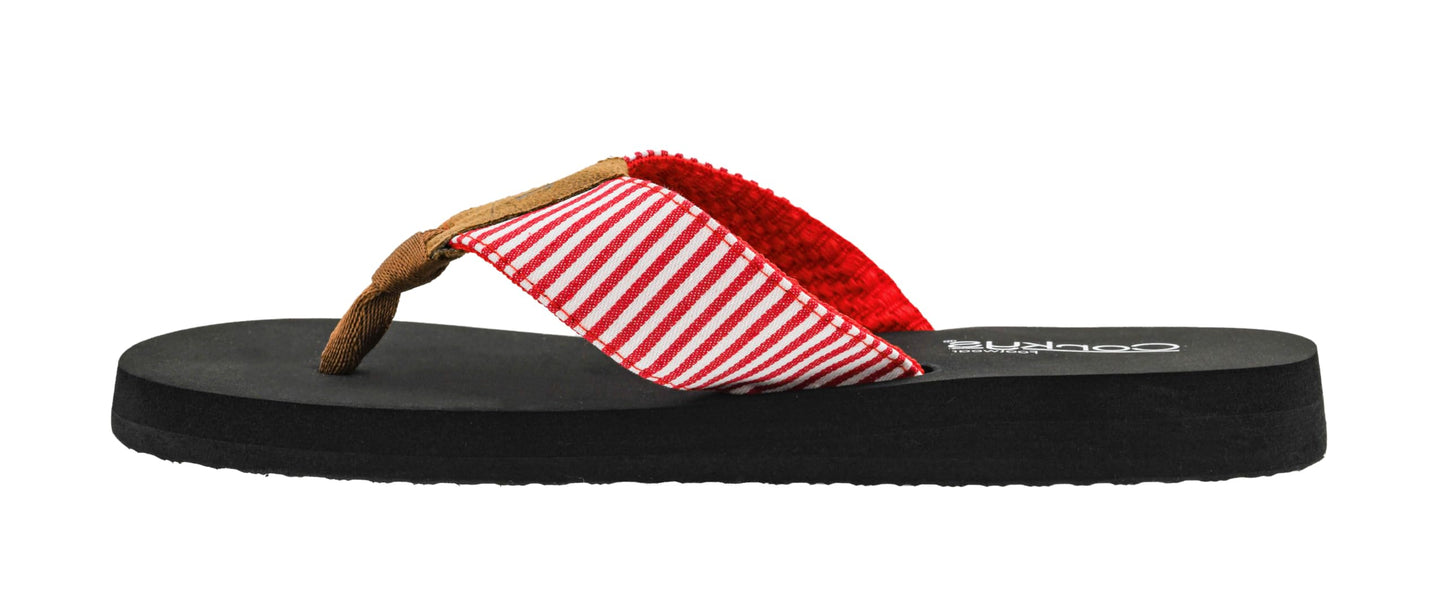 Corkys Footwear Women's Summer Break Flip Flops - Featuring A Thong Strap With Soft and Comfortable EVA insoles for All-Day Wear - Chic and Trendy Flip Flops