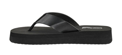 Corkys Footwear Women's Just Add Water Flip Flops - Featuring A Comfortable and Cushioned EVA Insole, A Vegan Leather Thong Strap - Casual And Comfortable