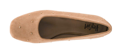 Corkys Footwear Hey Girl Womens Dont Be Rude Studded Ballet Flat - Featuring A Padded Insole for All Day Wear, Studs Along The Upper, and A Rounded Toe for A Polished Look