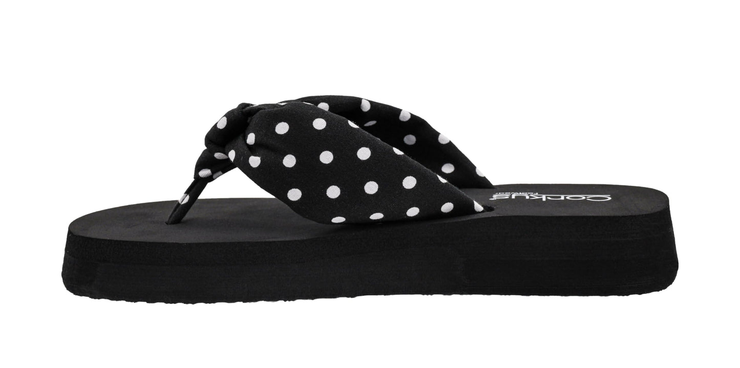 Corkys Footwear Women's You Go Girl Thong Strap Flip Flops – Featuring A Chic Knot Detail, 1.25-Inch Heel, and an EVA Cushioned insole for All-Day Wear