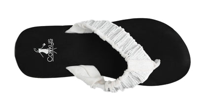 Corkys Footwear Women's Bauble 1 inch Wedge Flip Flops Size 10
