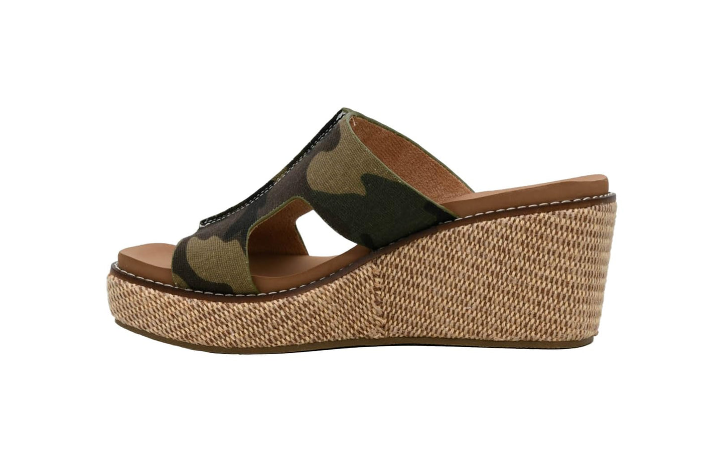 Corkys Footwear Kiss N Tell Slip-On Womens Wedges - Featuring Corkys Signature EVA Cushioned Insole for All-Day Wear, A Slip-In Design, and A Trendy 'H' Band Upper