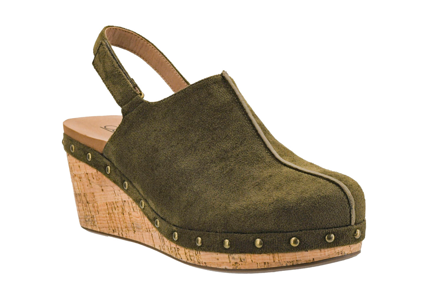 Corkys Footwear Women's Make Em Blush Closed Toe 2.5-inch Wedge - Featuring a Cushioned EVA Insole for All-Day Wear, A Lightweight Design, and a Hook and Loop Closure