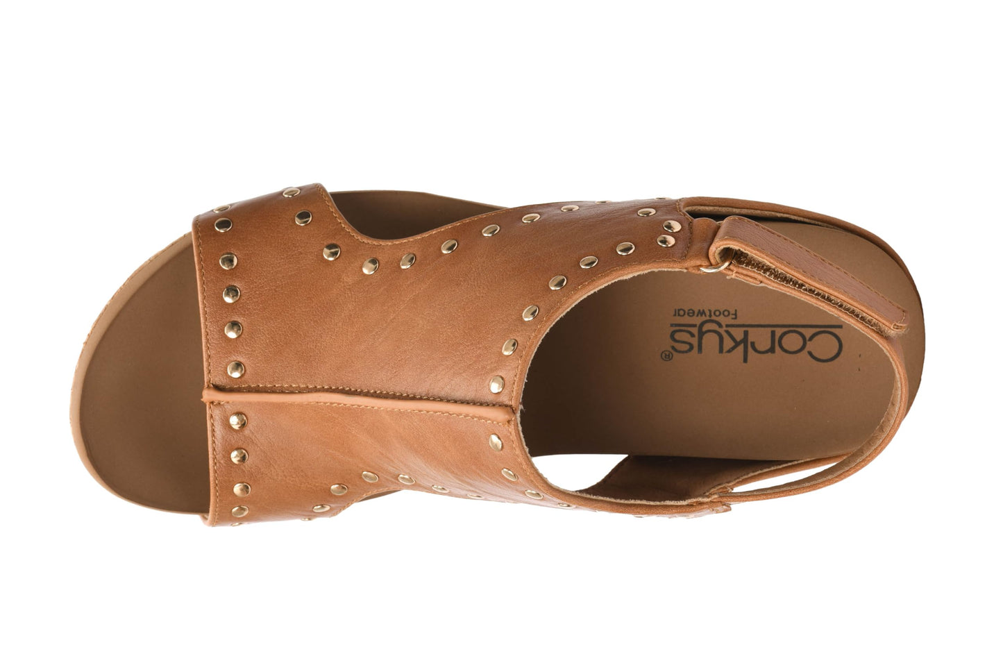 Corkys Footwear Women's Carley Wedges, Featuring Corkys EVA Foam Cushioned Insoles, A 2.5 Inch Heel, Lightweight For All Day Wear, And Hook And Loop Closure