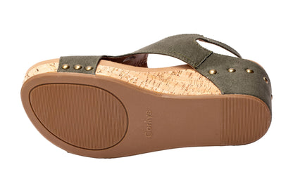 Corkys Footwear Women's Carley Wedges, Featuring Corkys EVA Foam Cushioned Insoles, A 2.5 Inch Heel, Lightweight For All Day Wear, And Hook And Loop Closure
