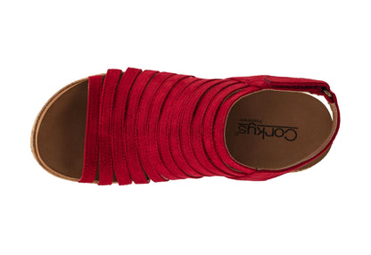 Corkys Footwear Women's Oopsie Daisey Wedge - Featuring a 2.5-Inch Heel, A Strappy and Breathable Upper, Signature Corkys Soft EVA Insoles for All-Day Wear