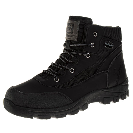 Avalanche Mens Multifunctional Lightweight Hiking Trail Casual Boots, Black, 8.5
