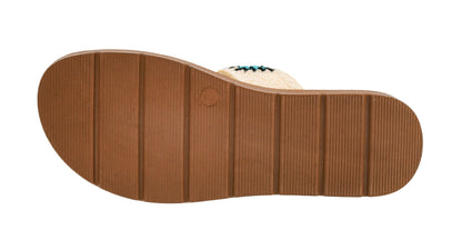 Corkys Footwear Toodles Double Strap Sandal - Featuring Two Colorful Crocheted Straps, A Comfy and Cushioned Insole, Easy and Convenient Slip-On design