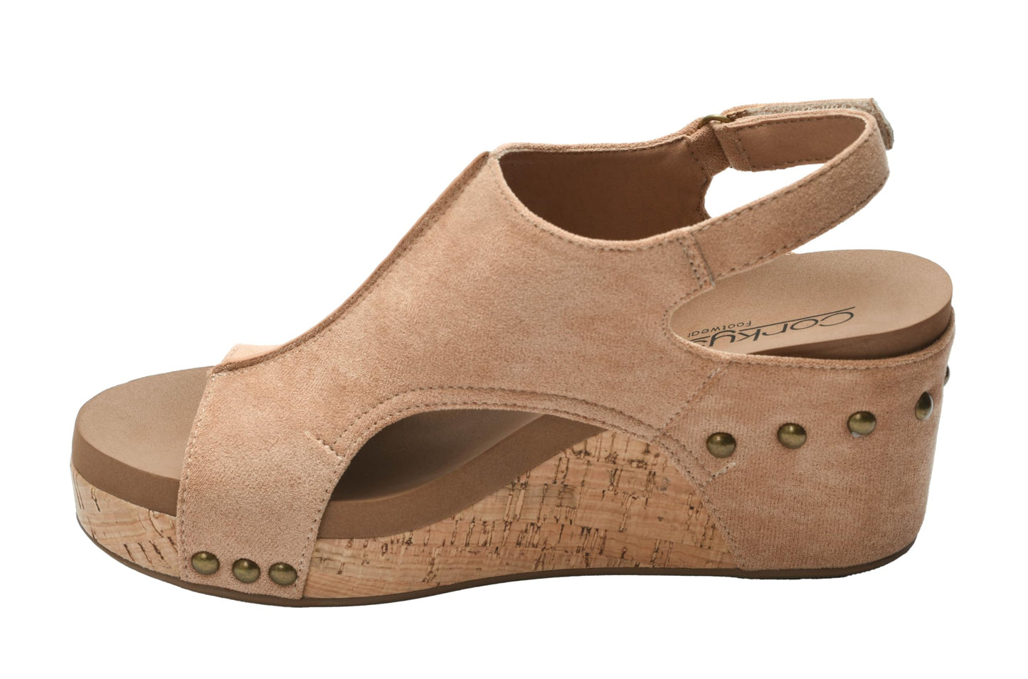 Corkys Footwear Women's Carley Wedges, Featuring Corkys EVA Foam Cushioned Insoles, A 2.5 Inch Heel, Lightweight For All Day Wear, And Hook And Loop Closure
