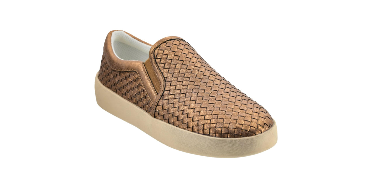 Corkys Footwear Hey Girl Im Weaving Casual Slip on Sneaker