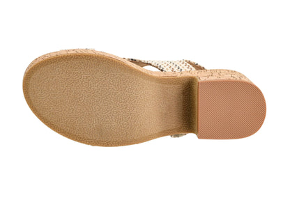 Corkys Footwear Women's Miss Carley Platform Sandal, 3 Inch Heel, Trendy And Comfortable Peep Toe with Adjustable Hook and Loop Strap, Year Round Wear