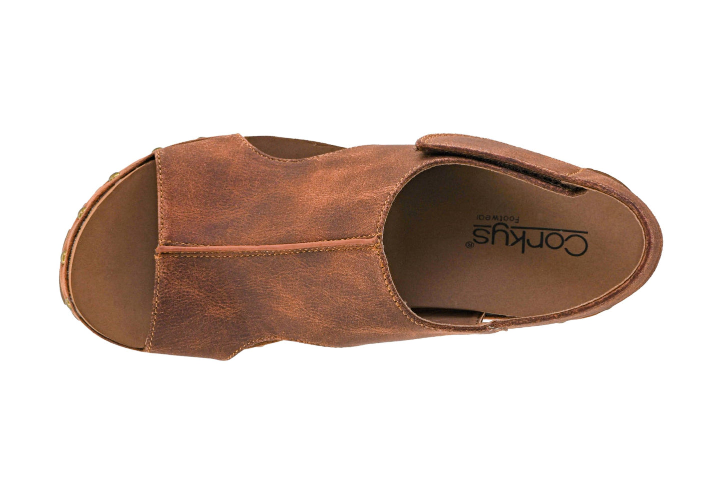 Corkys Footwear Women's For Keeps Wedges - Featuring EVA Foam Cushioned Insoles, A 2.5 Inch Heel, Lightweight For All Day Wear, Easy On And Off With The Hook And Loop Closure