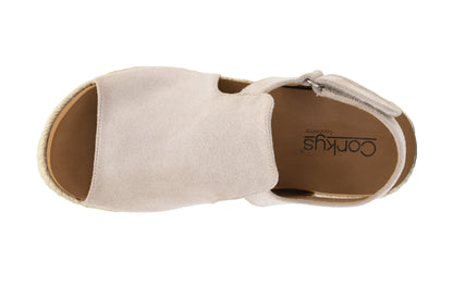 Corkys Footwear Pose Wedges | Memory Foam Insoles, 2.5-Inch Heel, Hook and Loop Closure | Stylish and Comfortable for All Day Wear