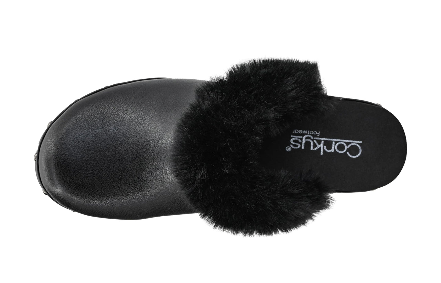 Corkys Footwear Just Fur Fun 1.75-Inch Wedge Mules, Slip-On, Memory Foam Insoles, Faux Fur Lining, Chic, Comfortable, Elegant Fall Footwear