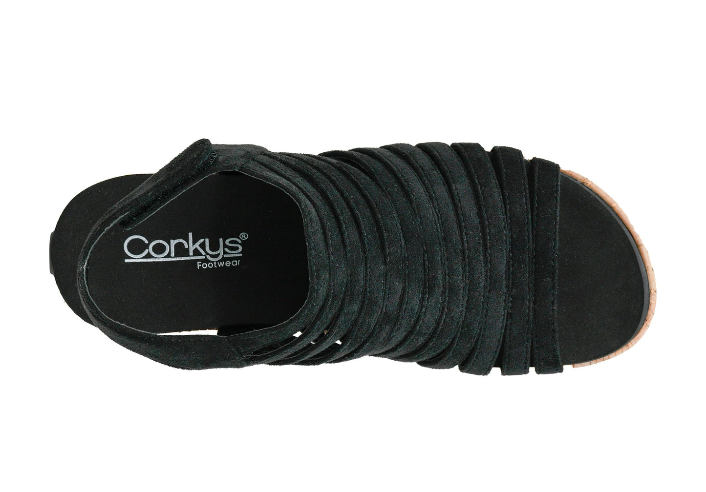 Corkys Footwear Women's Oopsie Daisey Wedge - Featuring a 2.5-Inch Heel, A Strappy and Breathable Upper, Signature Corkys Soft EVA Insoles for All-Day Wear