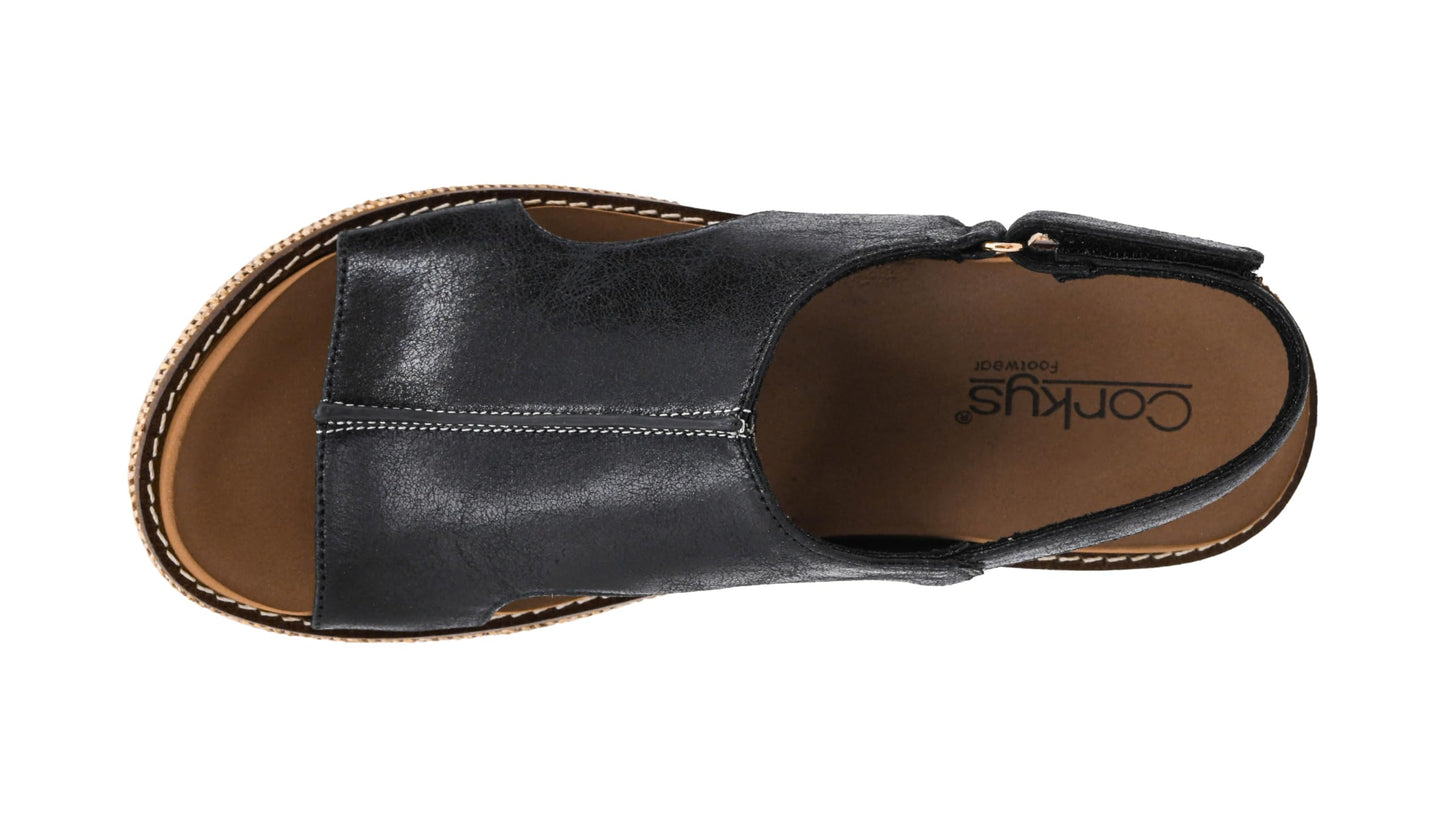Corkys Footwear Volta Wedge - Chic Elegance Meets All-Year Comfort with a 2-Inch Cork Heel and Marshmallow Insole for Stylish Everyday Wear and All-Day Comfort