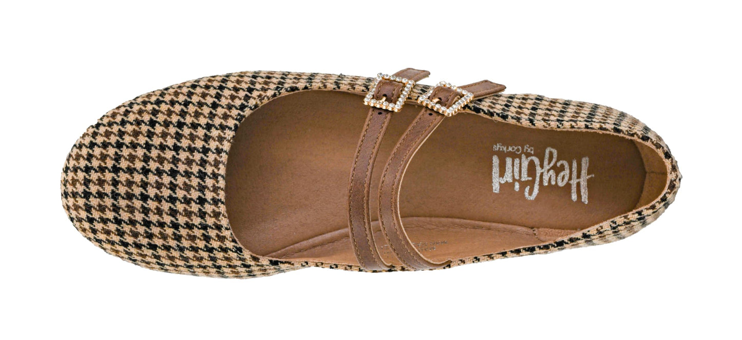 Corkys Footwear Hey Girl Women's Own It Ballet Flats, With Two Dainty Straps, Two Rhinestone Adjustable Buckles, And Lightly Cushioned Insoles For All Day Wear