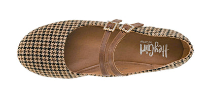 Corkys Footwear Hey Girl Women's Own It Ballet Flats, With Two Dainty Straps, Two Rhinestone Adjustable Buckles, And Lightly Cushioned Insoles For All Day Wear
