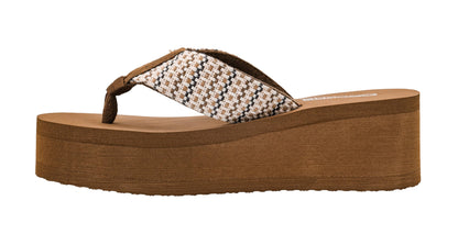 Corkys Footwear Women's Take A Dip Flip Flops - Featuring a Stylish V-Strap Design and a 2.5-Inch Platform, Blending Casual Elegance with Ultimate Comfort