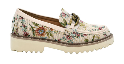 Corkys Footwear Hey Girl Women's Literally Heeled Loafer - Featuring a 1.5 Chunky Heel, A Chunky Chain Across The Upper, and A Lightly Cushioned EVA Insole for All Day Wear