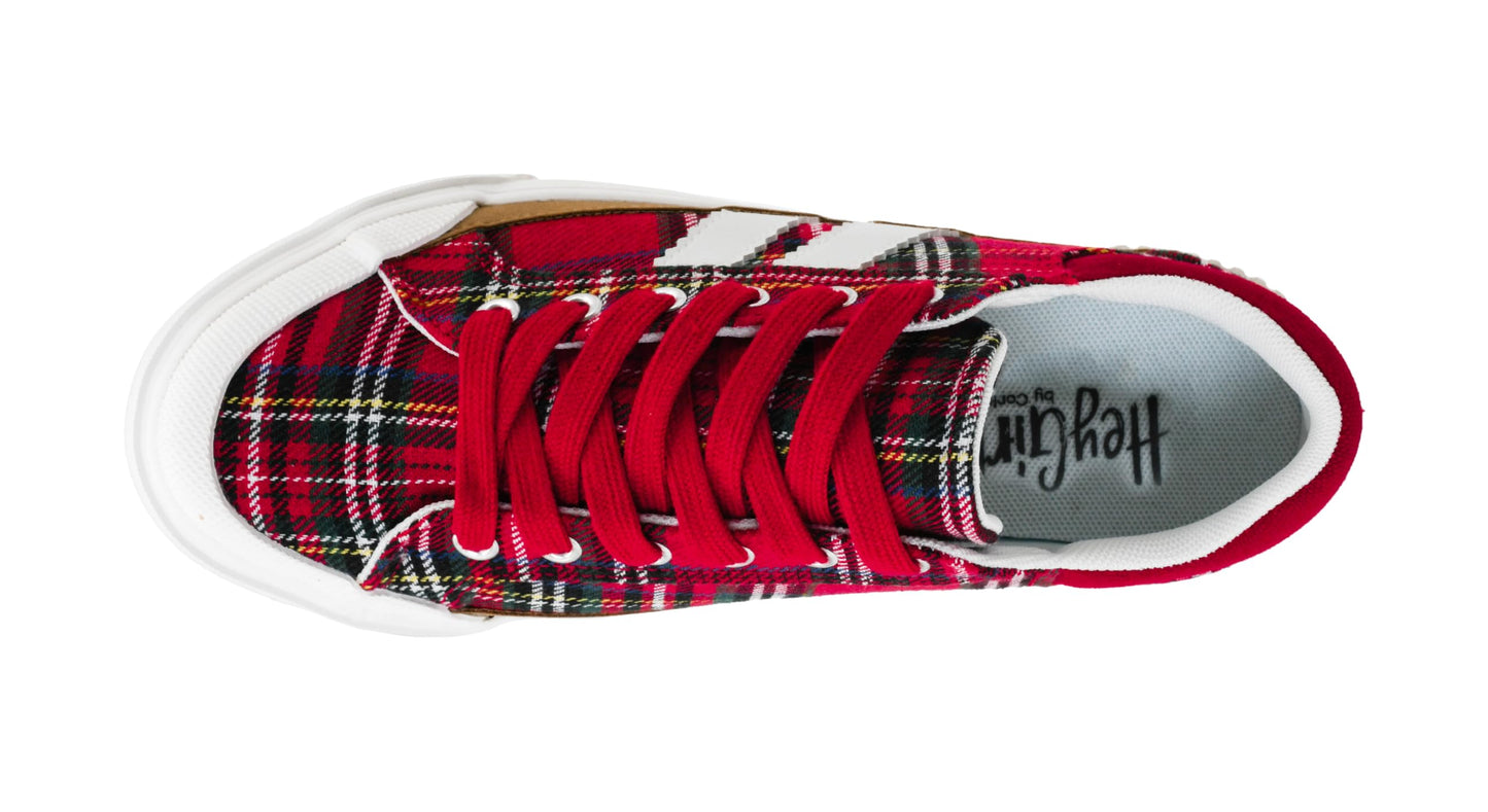 Corkys Footwear Hey Girl Womens Thats Her Fashion Sneaker - Featuring Two Stripes on The Side, Cushioned Insoles for All Day Wear, and A Lace-Up Design