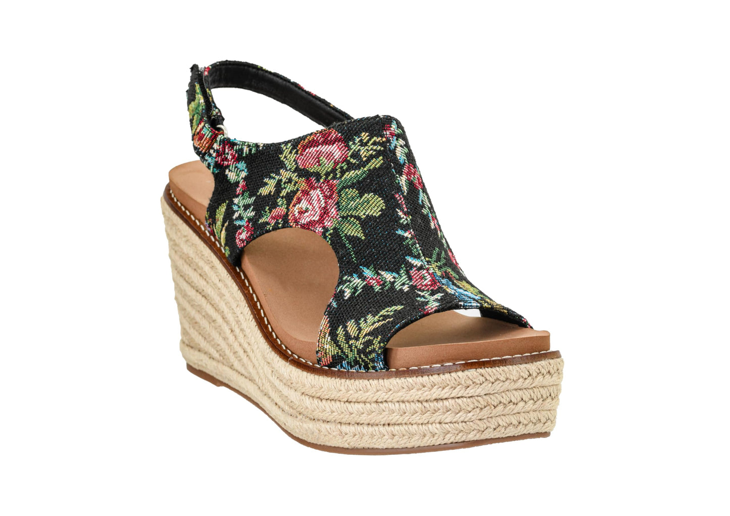 Corkys Footwear Women's Freddie Wedge Sandals with 3.75-Inch Heel and 2-inch Platform- Comfort-Enhancing EVA Insoles, and Stylish Jute Wrapped Bottom Design
