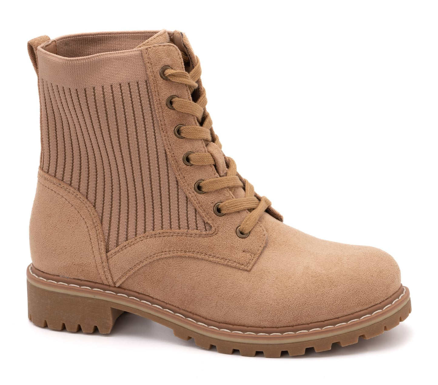 Corkys Footwear Women's Creep It Real Camel Faux Suede Boots