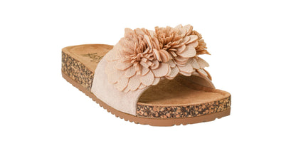 Corkys Footwear Hey Girl Wild Child Sandal - Featuring A Single Strap With 3D Flowers, All-Day Comfort, And A Trendy, Stylish Design for Every Occasion