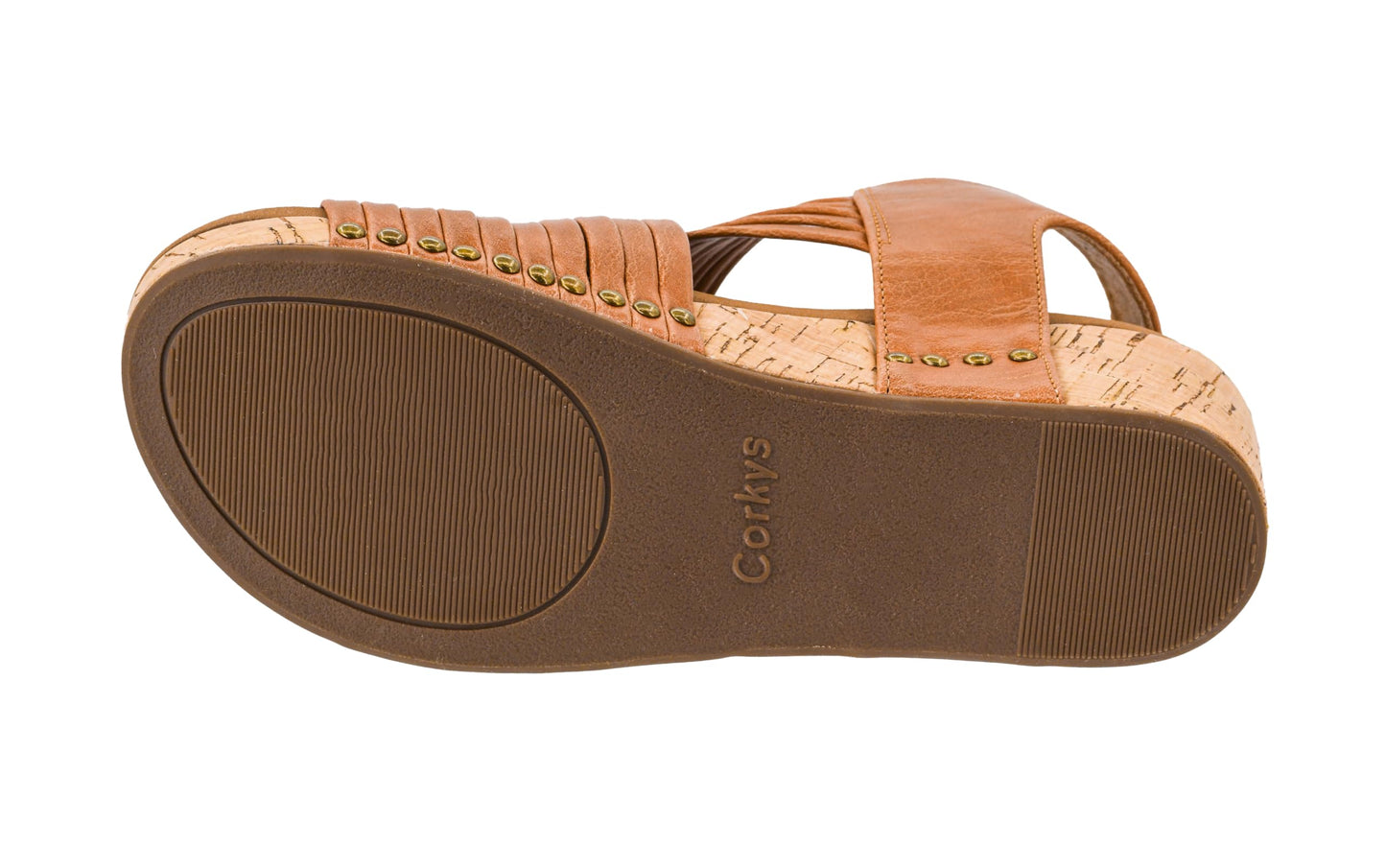 Corkys Footwear Good For You Womens Wedge Sandals – Stylish With a 2.5 Inch Heel, Cushioned EVA Insoles, and a Strappy Upper with Hook and Loop Closure