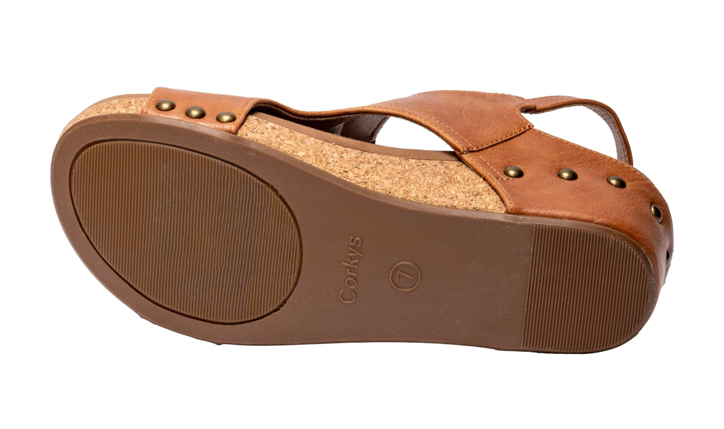 Corkys Footwear Volta Wedge - Chic Elegance Meets All-Year Comfort with a 2-Inch Cork Heel and Marshmallow Insole for Stylish Everyday Wear and All-Day Comfort