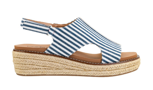 Corkys Footwear Women's Ready Or Not Wedge Sandals with 2-Inch Heel - Comfort-Enhancing EVA Insoles, Hook and Loop Closure, and Stylish Jute Wrapped Bottom Design