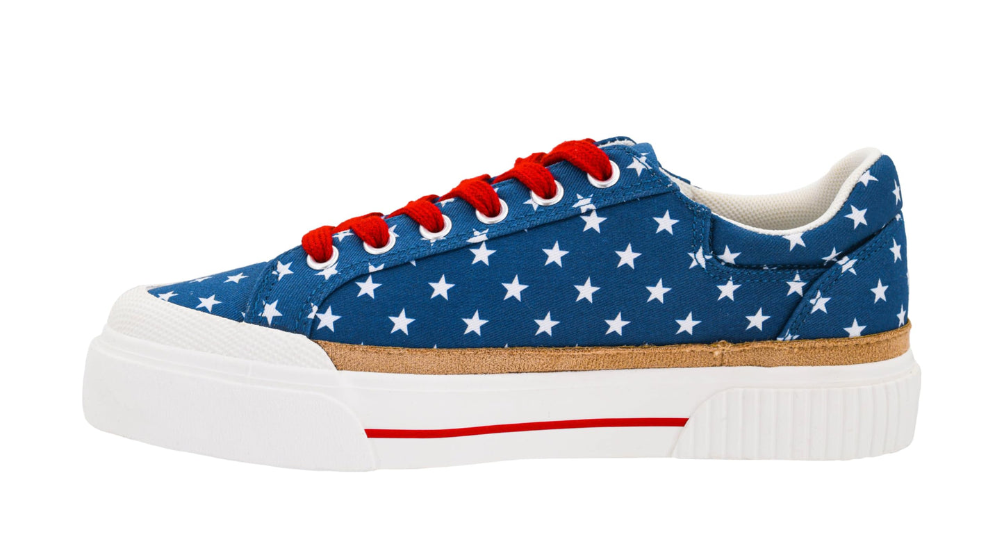 Corkys Footwear Hey Girl Womens Thats Her Fashion Sneaker - Featuring Two Stripes on The Side, Cushioned Insoles for All Day Wear, and A Lace-Up Design