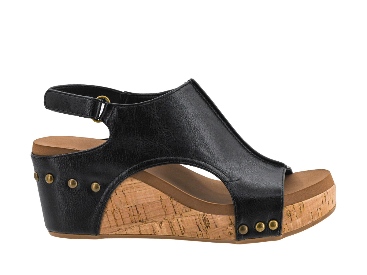 Corkys Carley Wedge Sandal — Cork Platform Heel Built for All-Day Wear