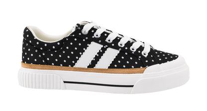 Corkys Footwear Hey Girl Womens Thats Her Fashion Sneaker - Featuring Two Stripes on The Side, Cushioned Insoles for All Day Wear, and A Lace-Up Design