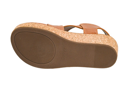 Corkys Footwear Case Closed Wedge - A Stylish 2.5-Inch Heel with 1-Inch Platform, Closed Toe, Cross Strap Upper, Hook N Loop Ankle Strap Closure, and EVA Insoles