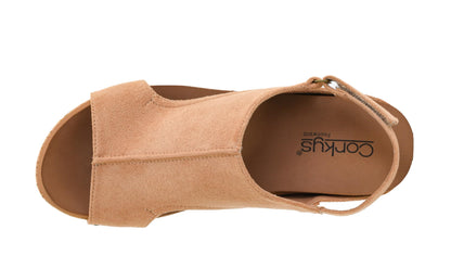 Corkys Footwear Volta Wedge - Chic Elegance Meets All-Year Comfort with a 2-Inch Cork Heel and Marshmallow Insole for Stylish Everyday Wear and All-Day Comfort