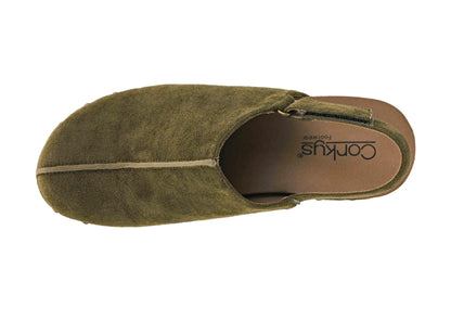 Corkys Footwear Women's Make Em Blush Closed Toe 2.5-inch Wedge - Featuring a Cushioned EVA Insole for All-Day Wear, A Lightweight Design, and a Hook and Loop Closure