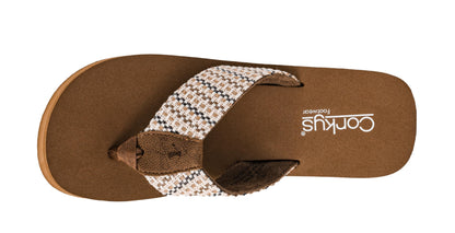 Corkys Footwear Women's Take A Dip Flip Flops - Featuring a Stylish V-Strap Design and a 2.5-Inch Platform, Blending Casual Elegance with Ultimate Comfort