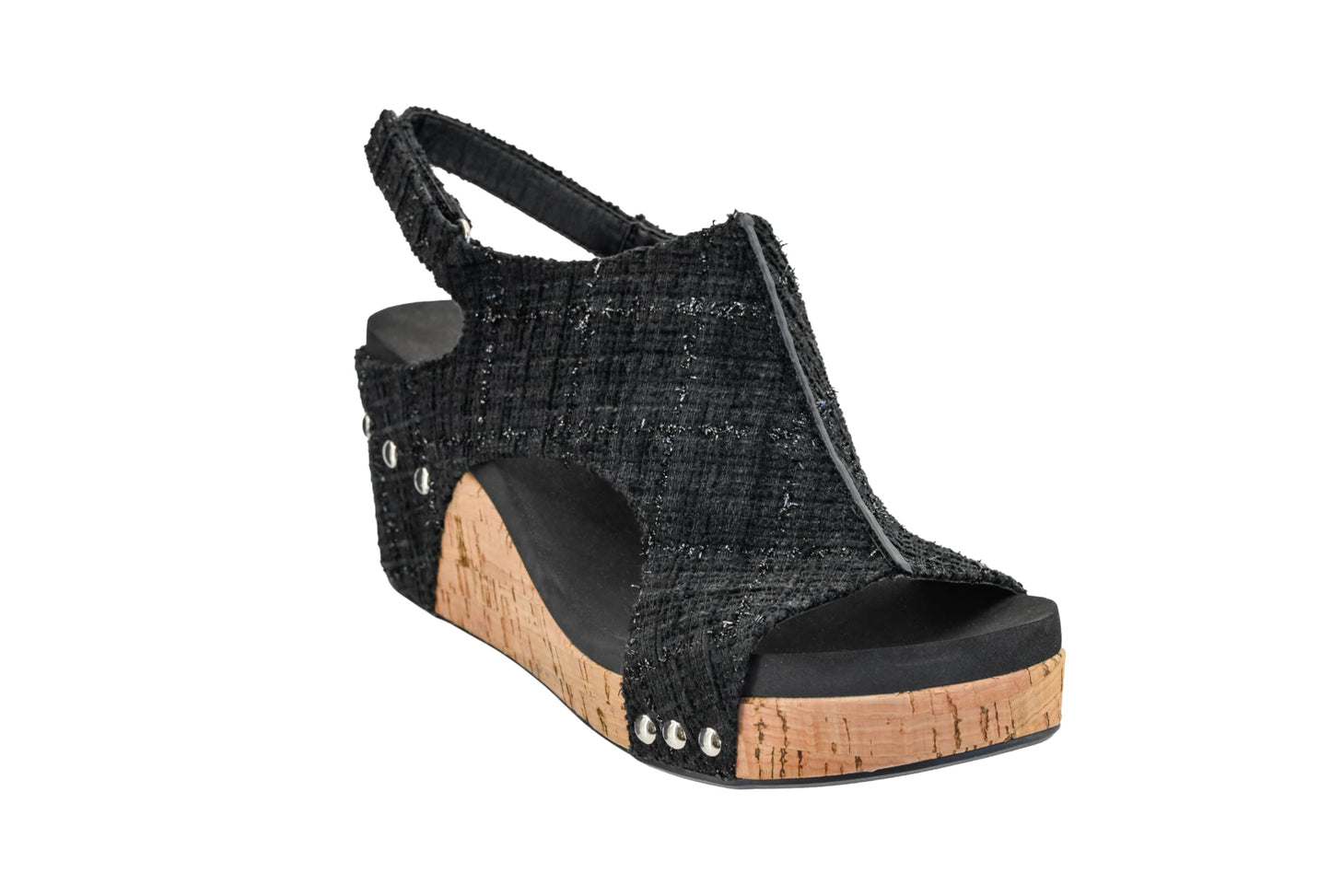 Corkys Footwear Women's Carley Wedges, Featuring Corkys EVA Foam Cushioned Insoles, A 2.5 Inch Heel, Lightweight For All Day Wear, And Hook And Loop Closure