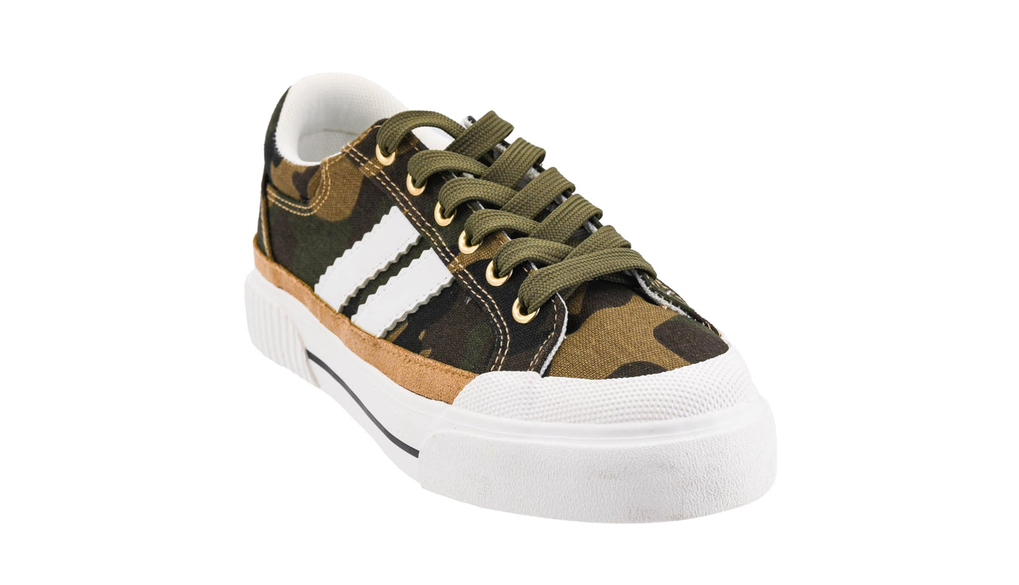 Corkys Footwear Hey Girl Womens Thats Her Fashion Sneaker - Featuring Two Stripes on The Side, Cushioned Insoles for All Day Wear, and A Lace-Up Design