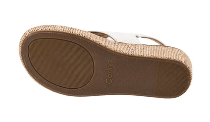 Corkys Footwear Volta Wedge - Chic Elegance Meets All-Year Comfort with a 2-Inch Cork Heel and Marshmallow Insole for Stylish Everyday Wear and All-Day Comfort