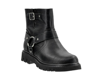 Corkys Footwear Womens Pick Of The Patch Boots - Featuring a 1.25-Inch Heel, Straps Around the Ankle with an 'O' Ring, an Adjustable Buckle, and Comfortable Insoles