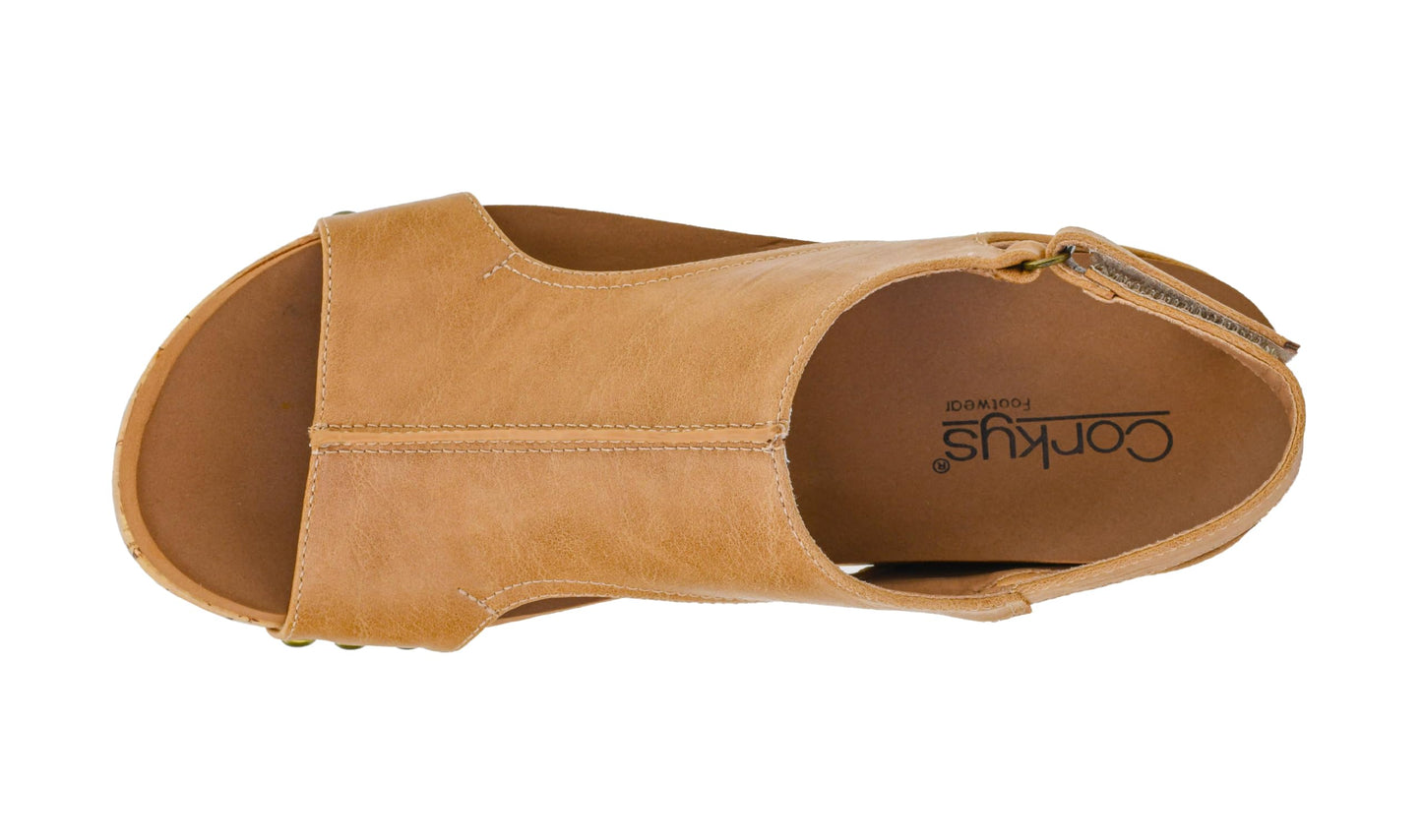 Corkys Footwear Volta Wedge - Chic Elegance Meets All-Year Comfort with a 2-Inch Cork Heel and Marshmallow Insole for Stylish Everyday Wear and All-Day Comfort
